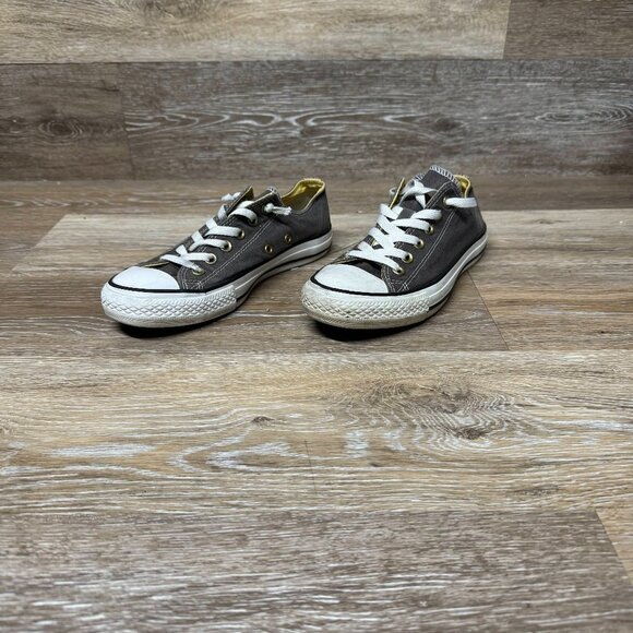 Converse All Star Low Top Chuck Taylors Gray Womens Size 7 - Picture 1 of 8
